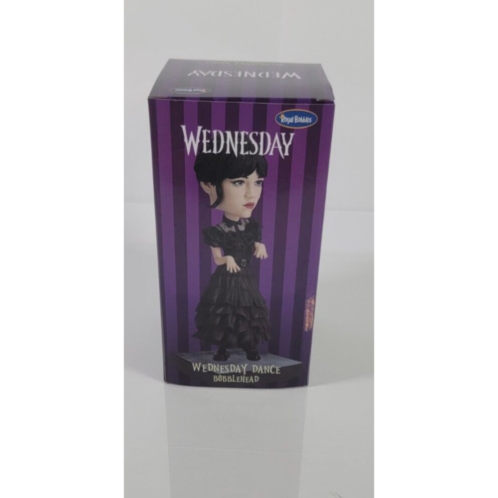 Addams‎ Family Wednesday Dance Bobblehead Black Dress Royal Bobbles New